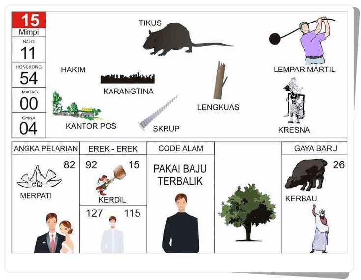Erek Erek 15 Buku Mimpi 2D 3D 4D Bergambar Lengkap dengan Tafsir Mimpi